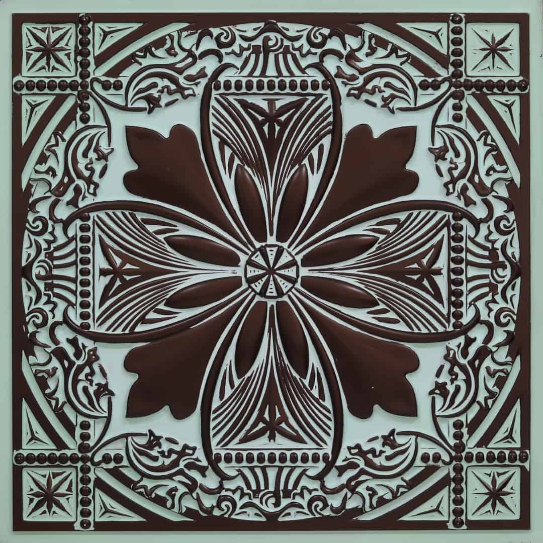 337 - Aqua Tin Design #337 - Image 1