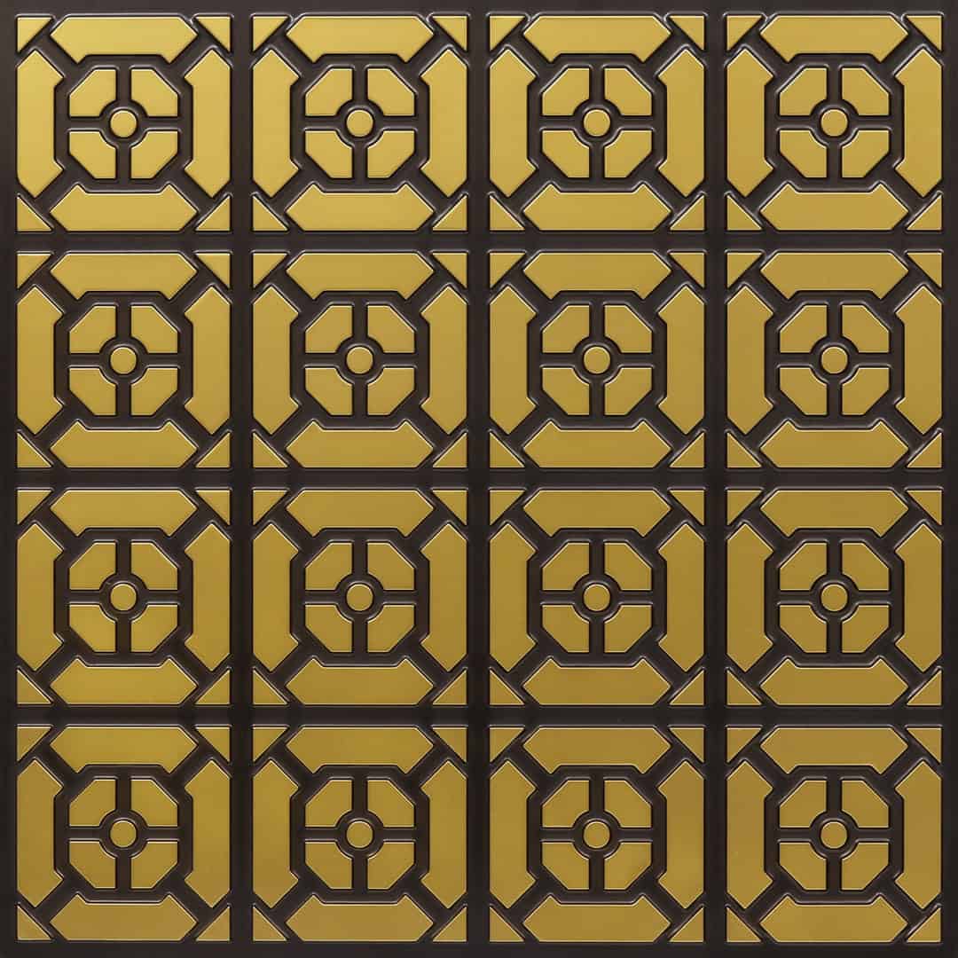 102-Metro Blocks-Antique Brass-Glue Up Only