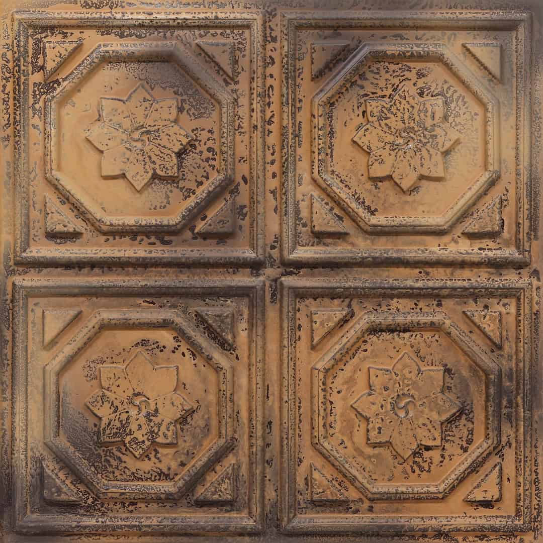 104-Lotus-Stained Metal-Glue Up Only