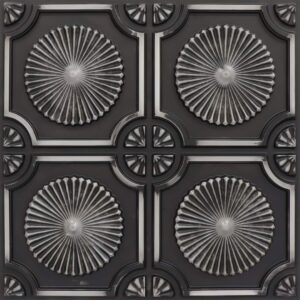 106-Starburst-A Black And White-Glue Up Only