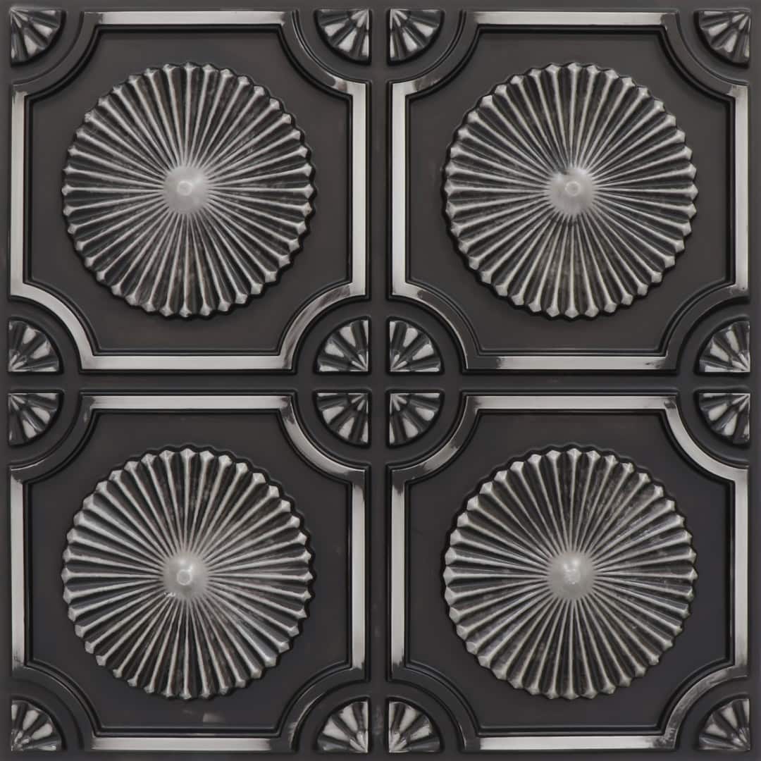 106-Starburst-A Black And White-Glue Up Only