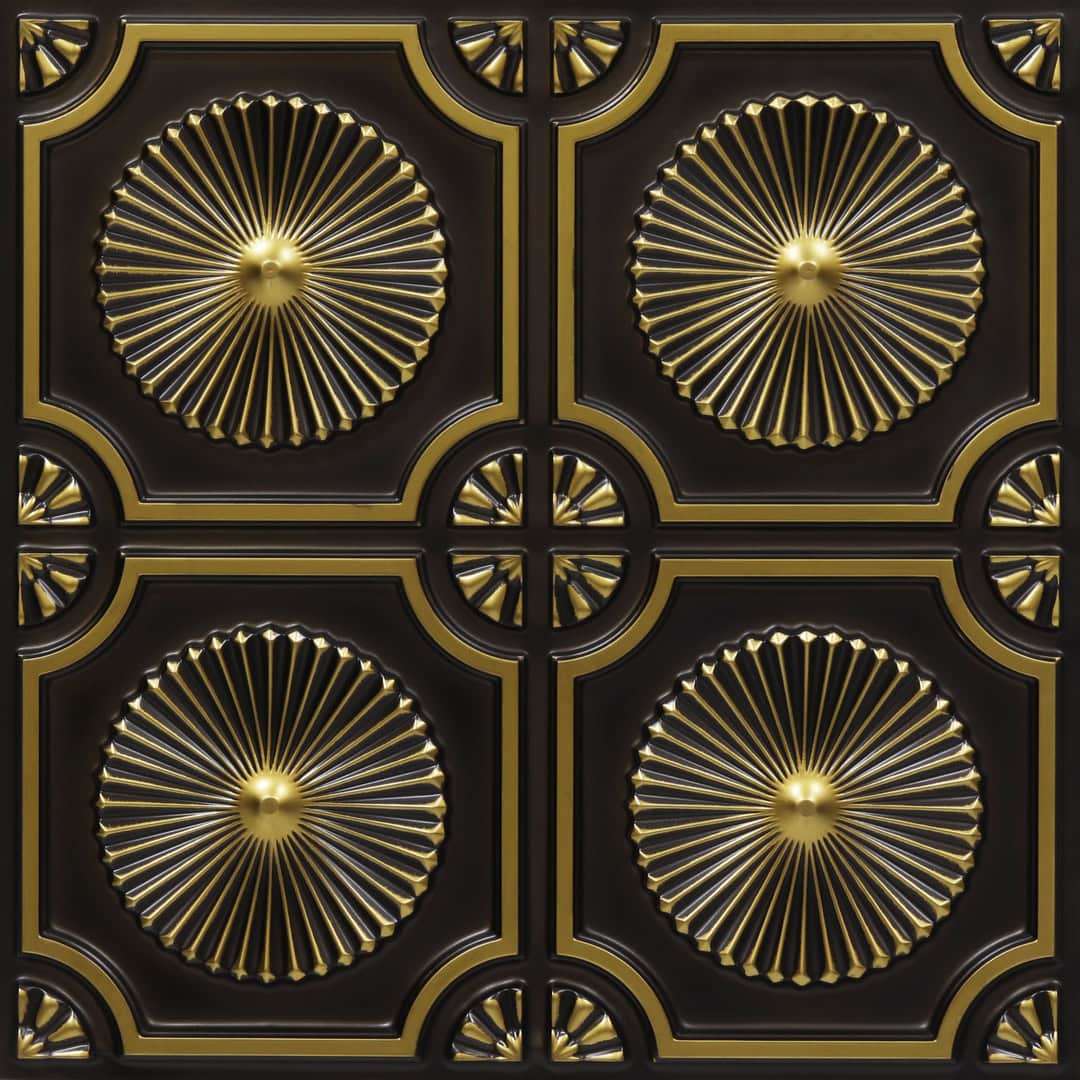 106-Starburst-Antique Brass-Glue Up Only