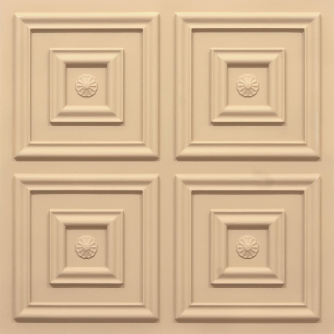 112-Ornate Square-Dairy Cream-Glue Up Only