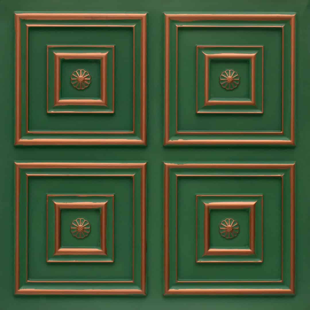 112-Ornate Square-Patina Deep and Dark-Glue Up Only