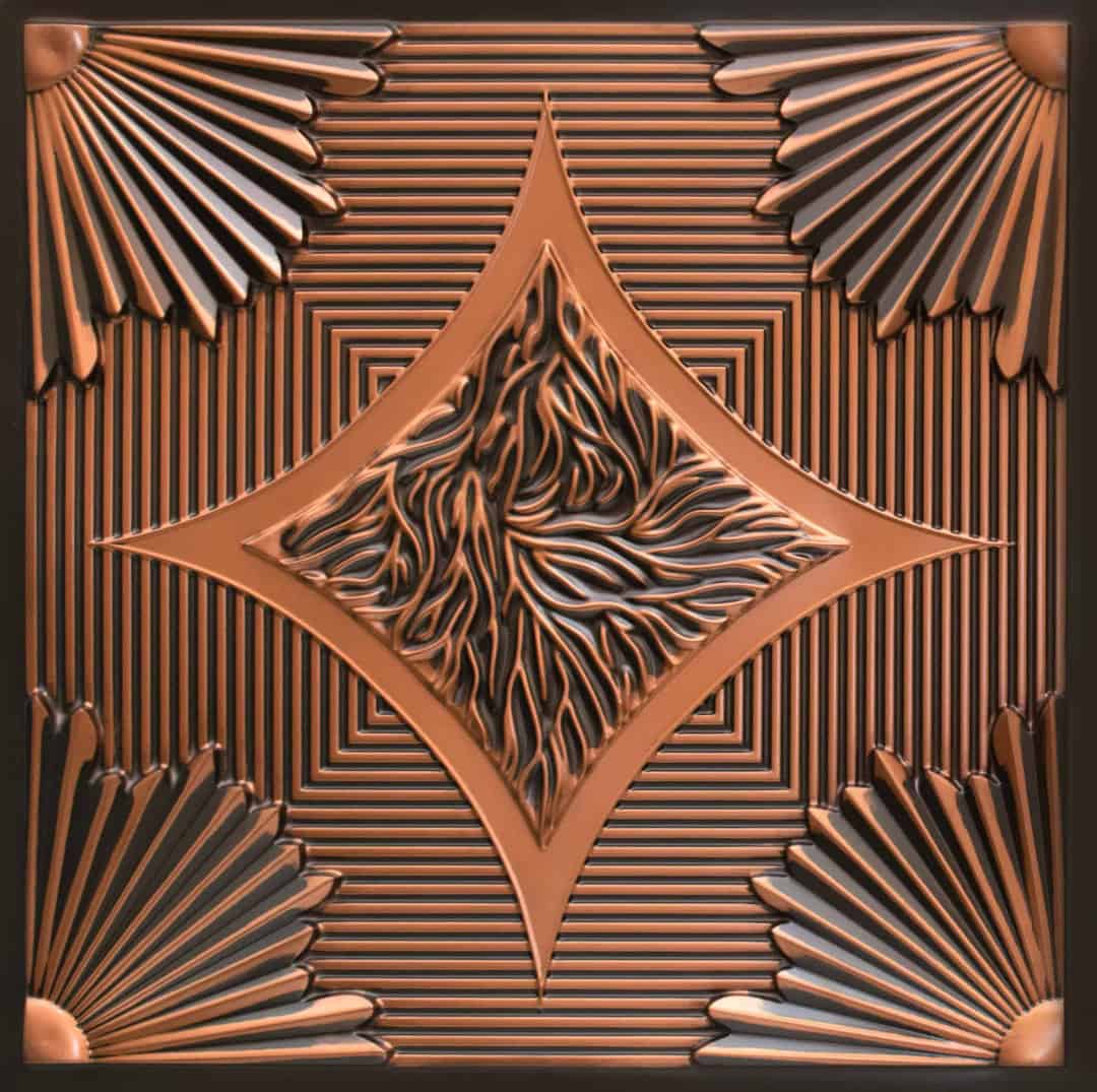 201-Starflare-Antique Copper-Glue Up and Grid Both