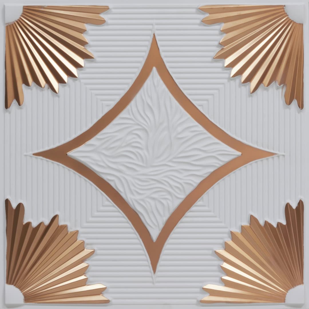 201-Starflare-White Matt Gold-Glue Up and Grid Both