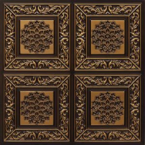 203-Heritage Bloom-Antique Gold-Glue Up Only