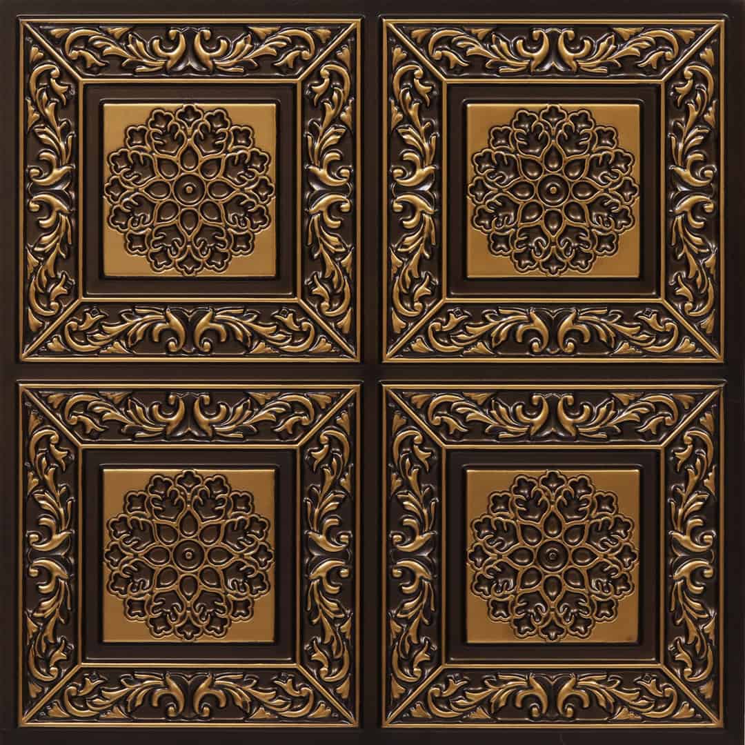 203-Heritage Bloom-Antique Gold-Glue Up Only