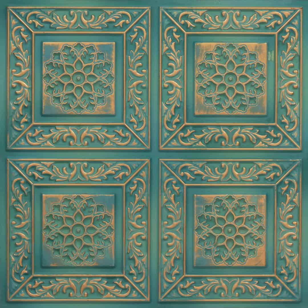 203-Heritage Bloom-Vintage Tin-Glue Up Only