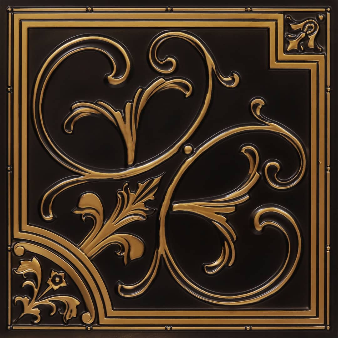 204-Ornate-Antique Gold-Glue Up and Grid Both