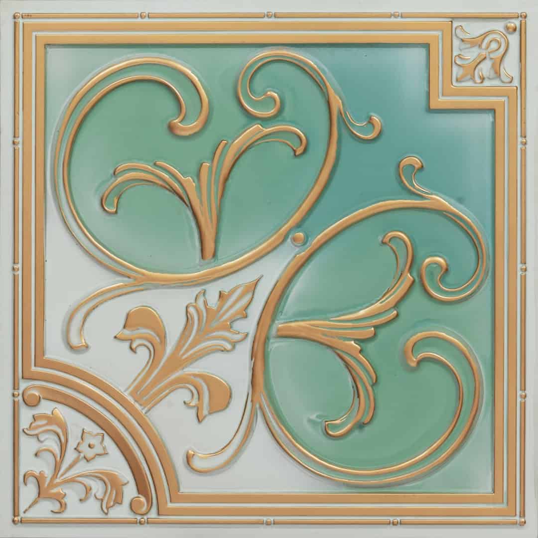 204-Ornate-Arabian Green-Glue Up and Grid Both