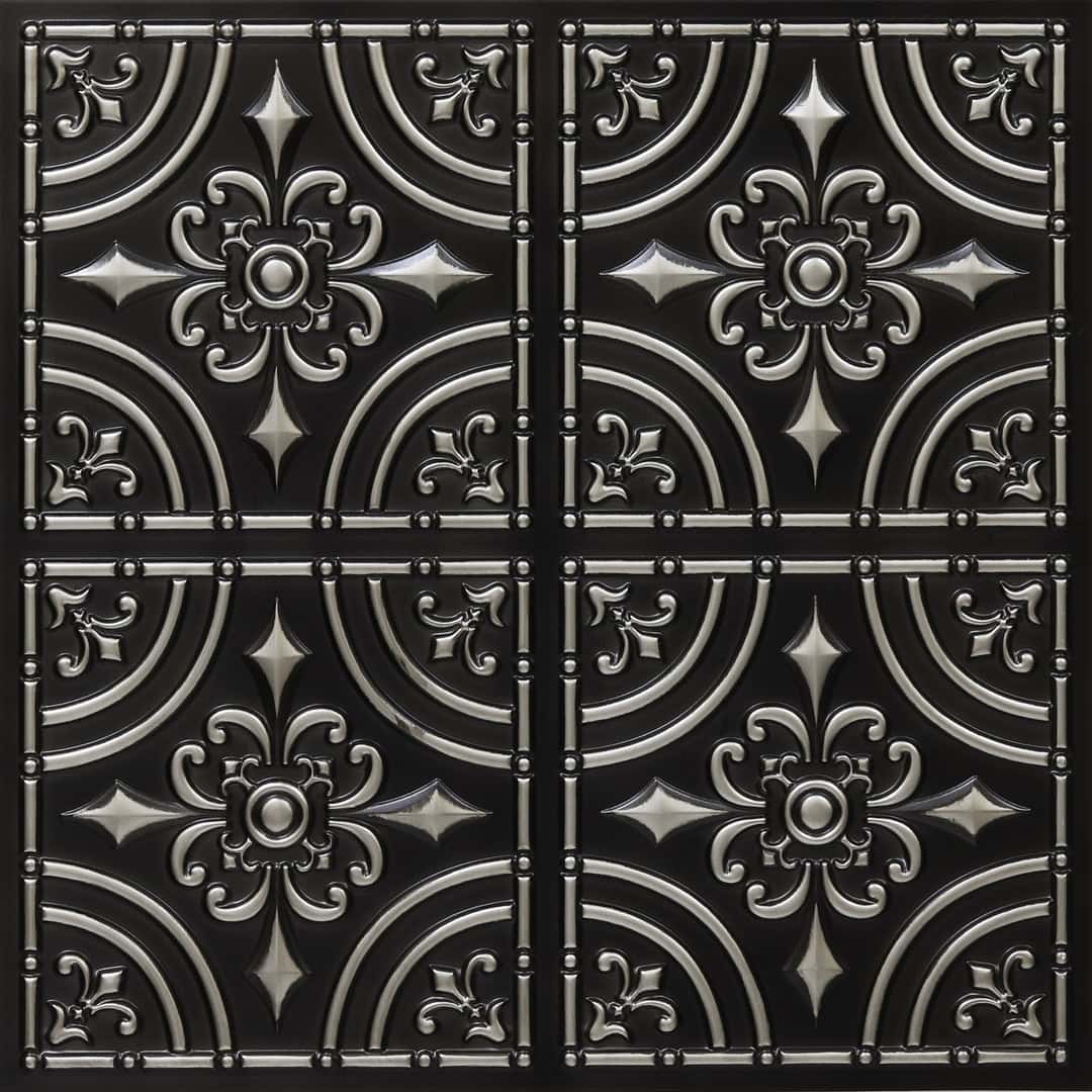 205-Iron Fleur-Antique Silver-Glue Up Only