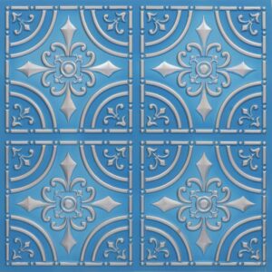 205-Iron Fleur-Blue Dove-Glue Up Only