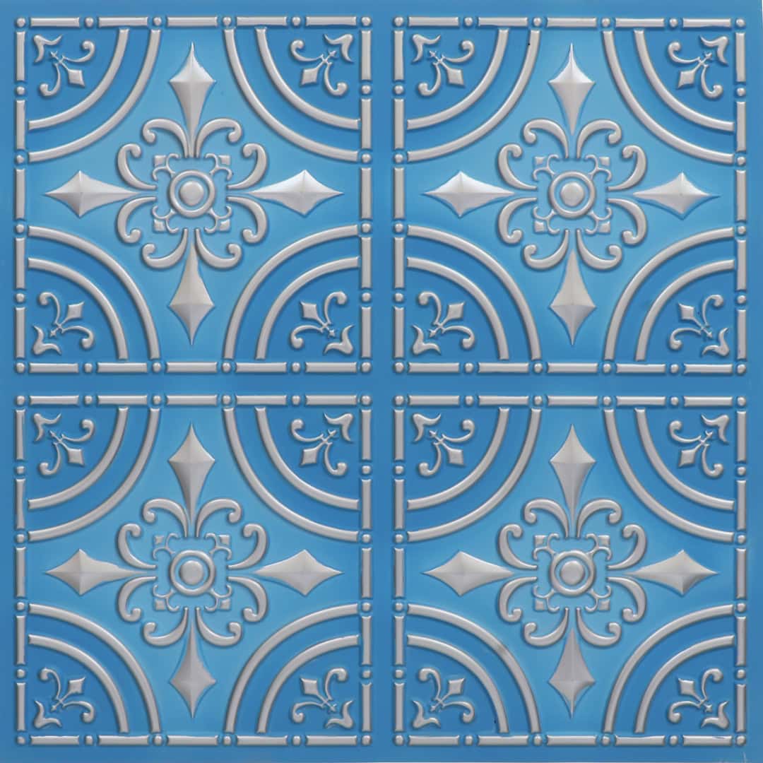 205-Iron Fleur-Blue Dove-Glue Up Only