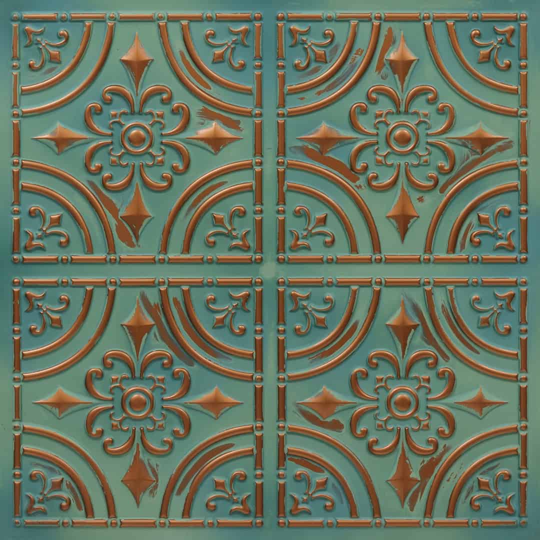 205-Iron Fleur-Natural Patina-Glue Up Only