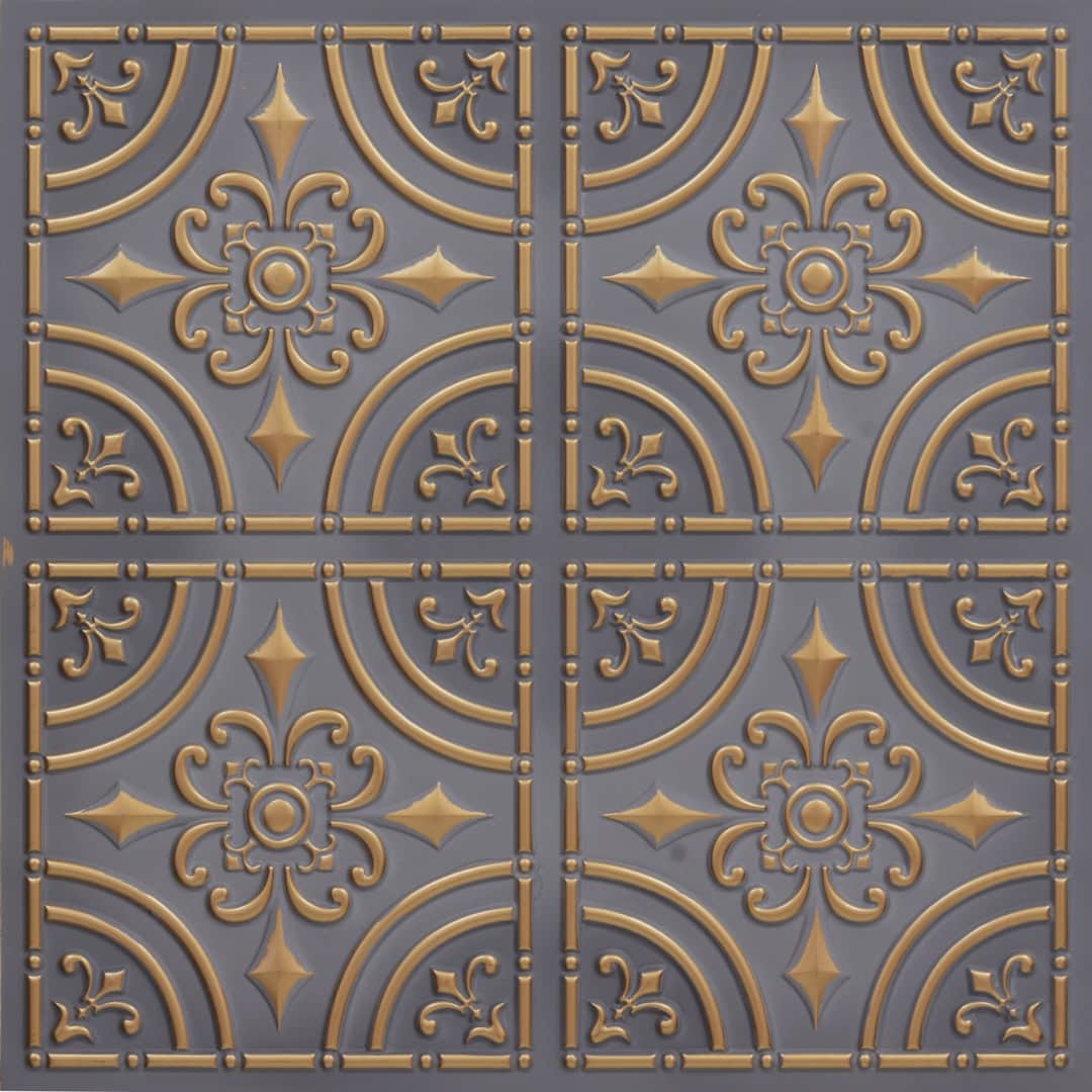 205-Iron Fleur-Royal Gray-Glue Up Only