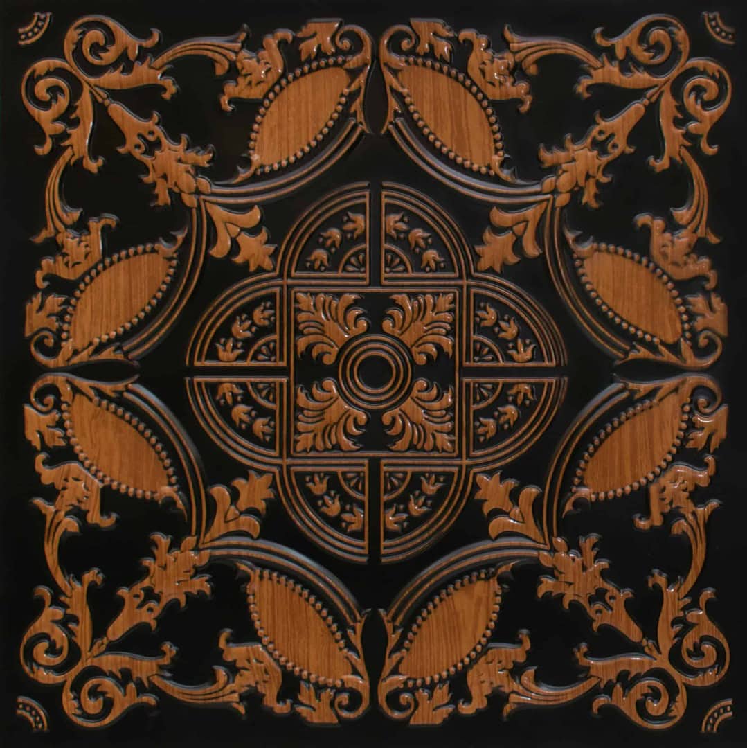 218-Regal Lattice-Antique Teakwood-Glue Up and Grid Both