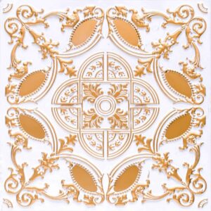 218-Regal Lattice-Antique White-Glue Up and Grid Both