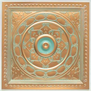 221-Vintage Medallion-Arabian Green-Glue Up and Grid Both