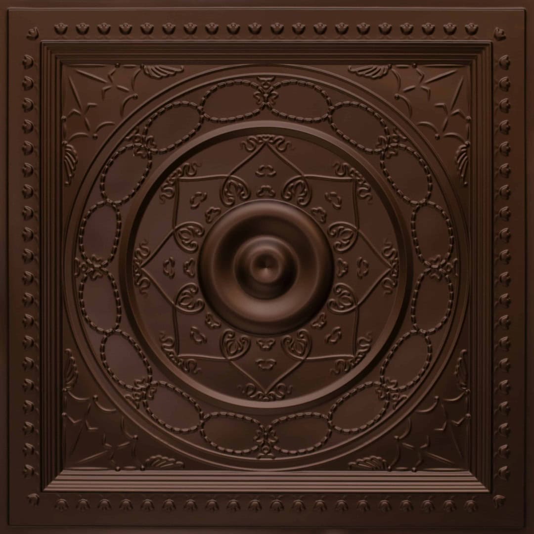 221-Vintage Medallion-Mocha-Glue Up and Grid Both