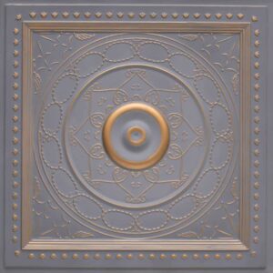 221-Vintage Medallion-Royal Grey-Glue Up and Grid Both