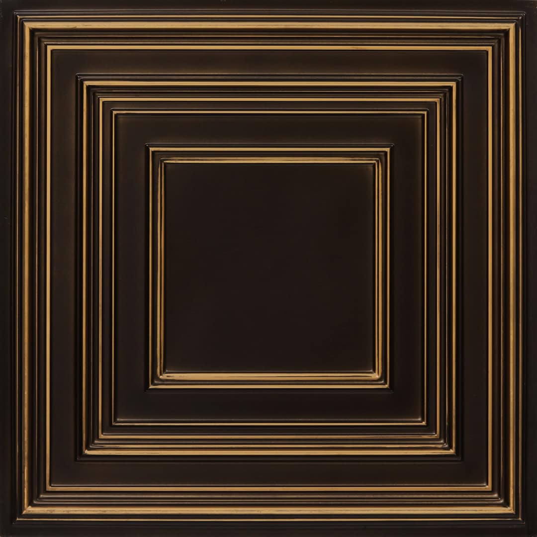 222-Modern Grid-Antique Gold-Glue Up and Grid Both