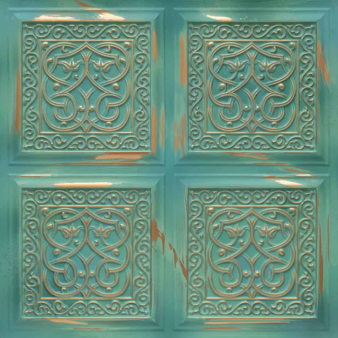 231-Interlace-Vintage Tin-Glue Up Only