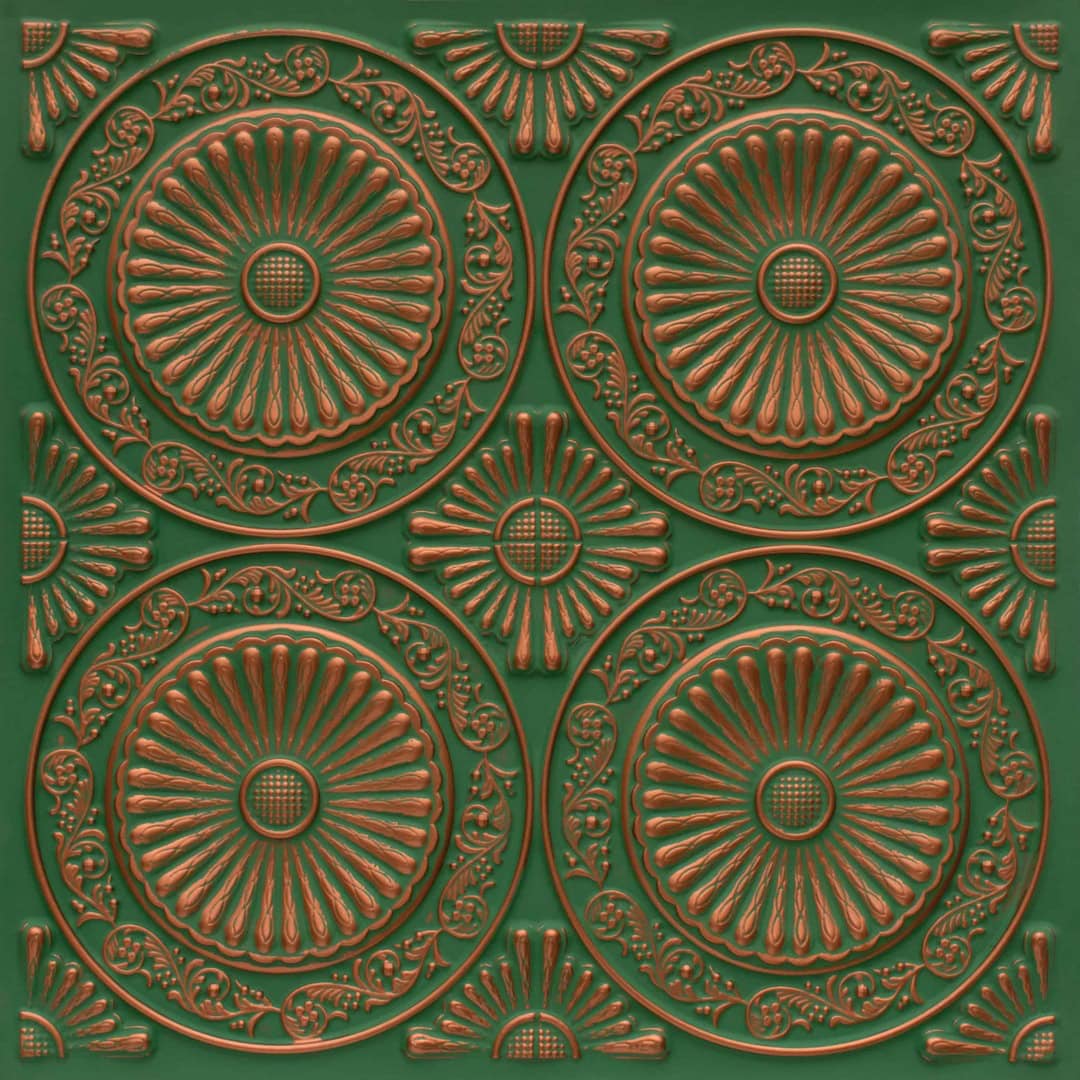 235-Rosette Ring-Patina Deep and Dark-Glue Up Only