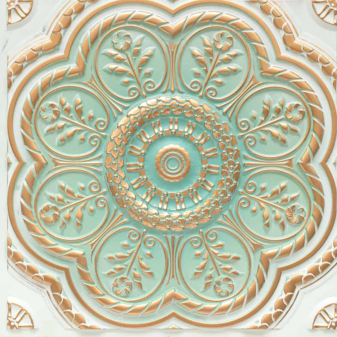 240-Heritage Mandala-Arabian Green-Glue Up Only