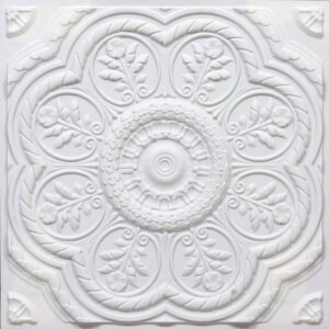 240-Heritage Mandala-White Matt-Glue Up Only