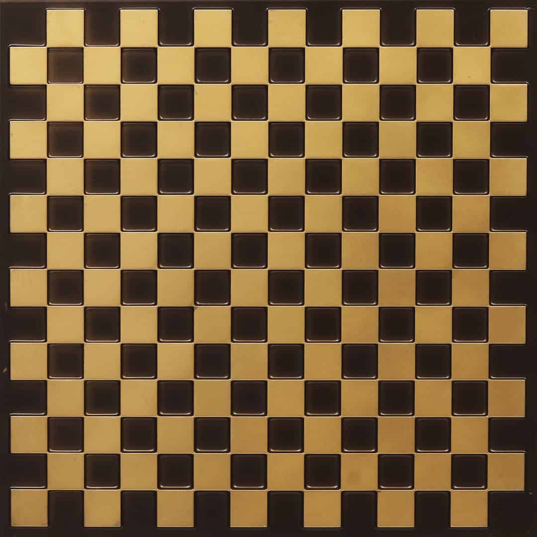 246-Chessboard-Antique Gold-Glue Up and Grid Both