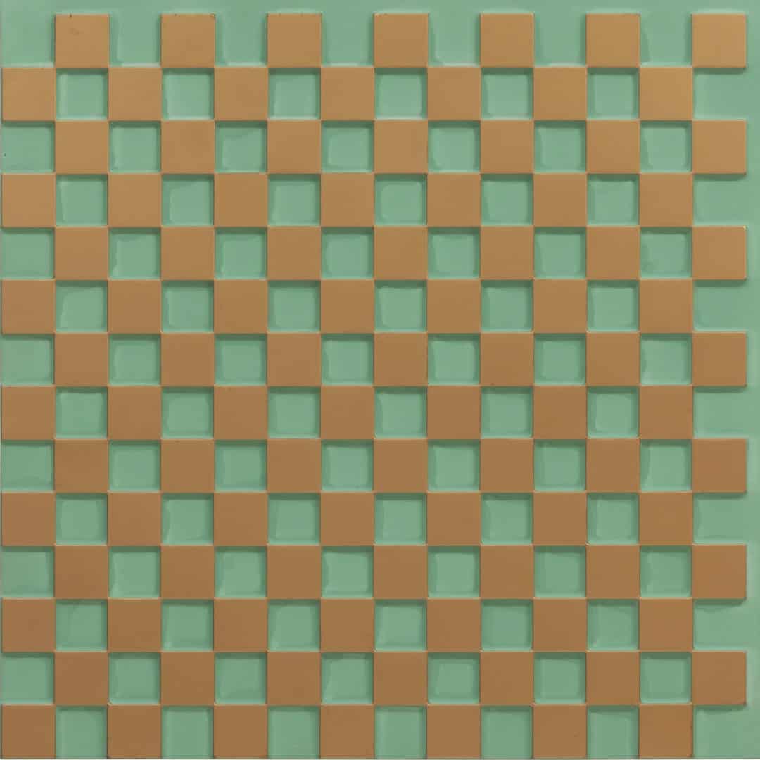 246-Chessboard-Arabian Green-Glue Up and Grid Both