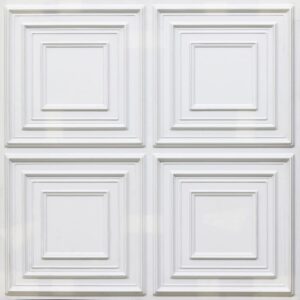 259-Ornate Frame-White Matt-Glue Up Only