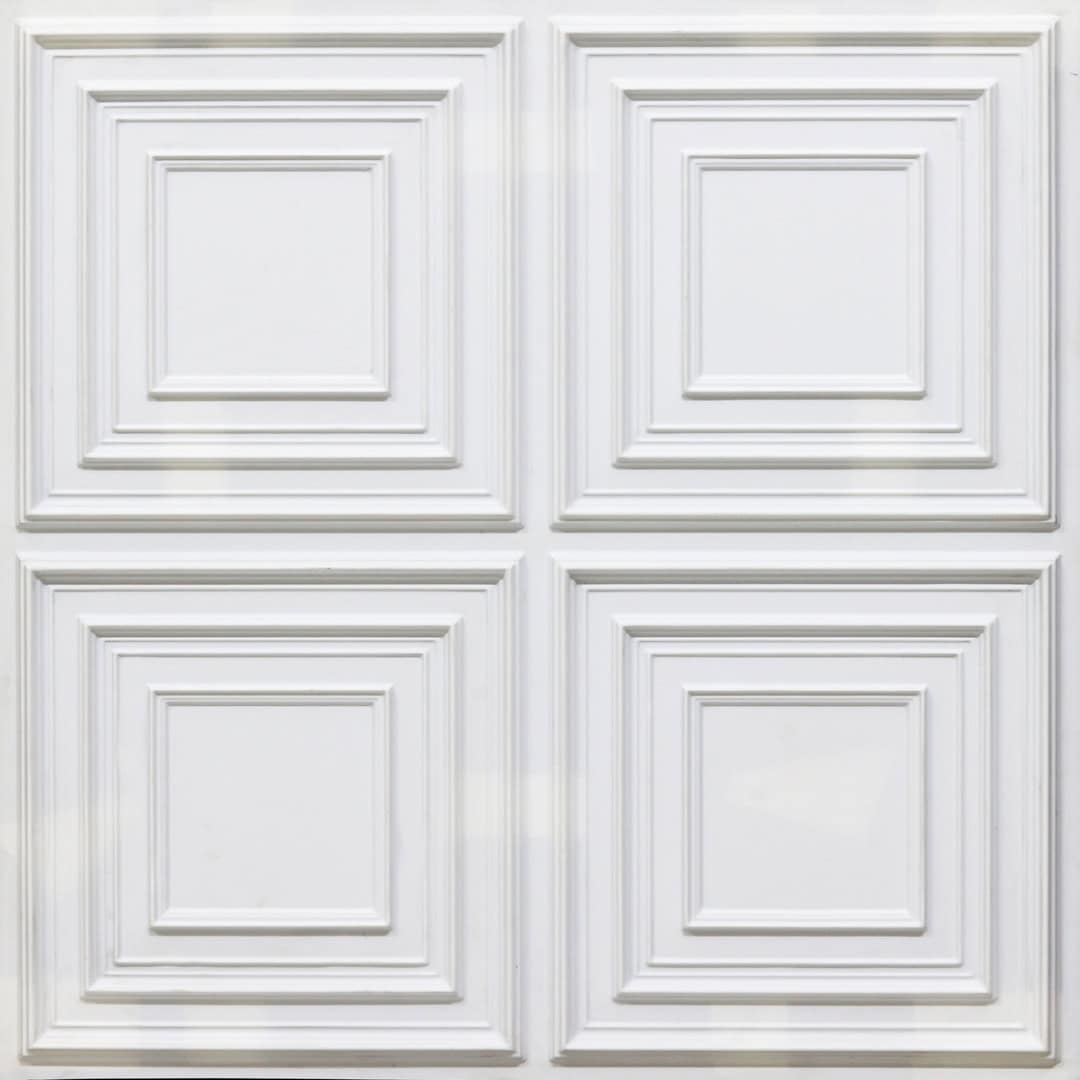 259-Ornate Frame-White Matt-Glue Up Only