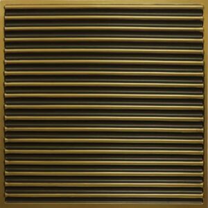 261-Corruga-Antique Brass-Grid
