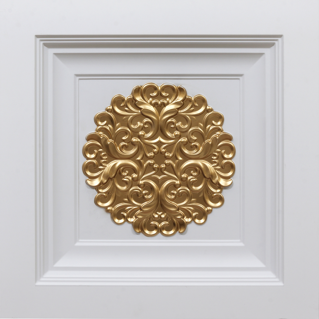 268-Shilpika-White Matt – Gold-Grid