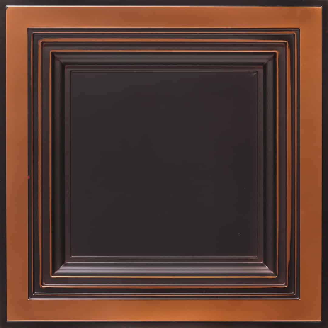 274-Radiant Frame-Antique Copper-Grid
