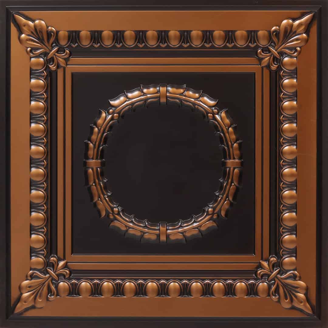 275-Ovale-Antique Copper-Glue Up and Grid Both