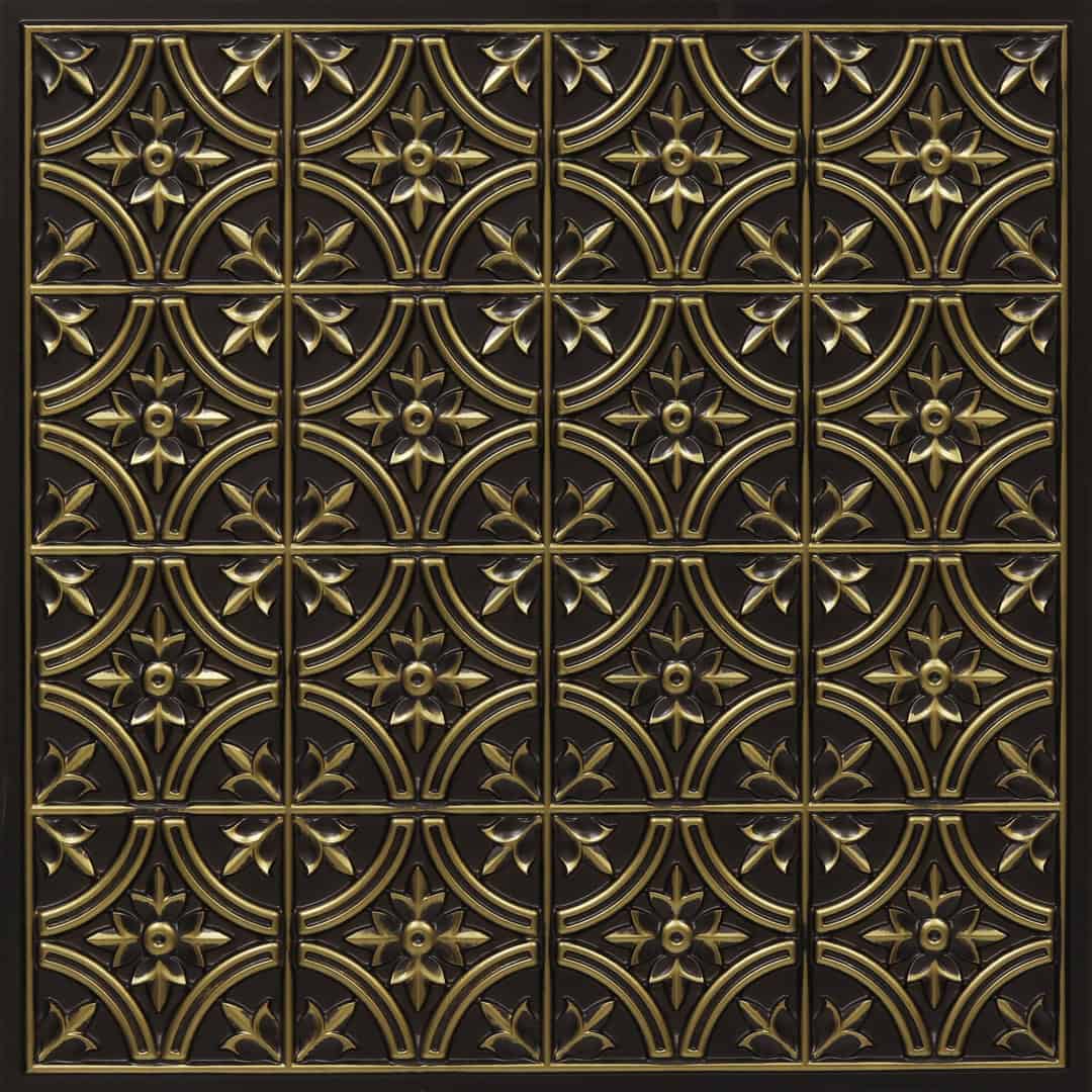 290-Petals-Antique Brass-Grid