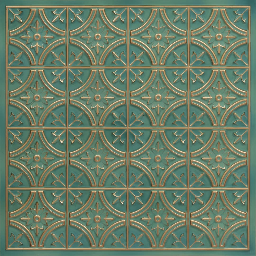 290-Petals-Vintage Tin-Grid