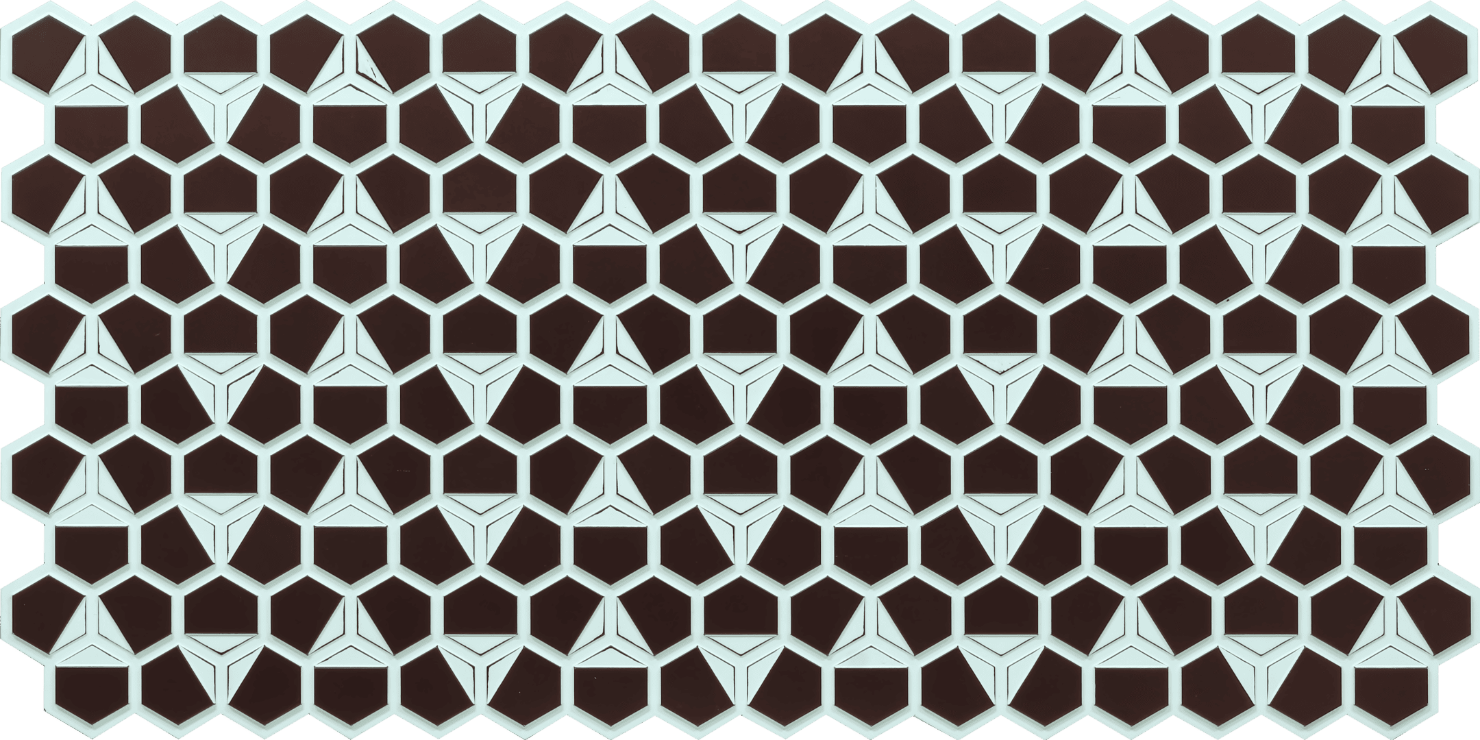 6002-Hexa Grid-Aqua Tin-Glue Up