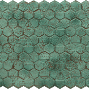 6002-Hexa Grid-Natural Patina-Glue Up