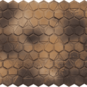 6002-Hexa Grid-Stained Metal-Glue Up