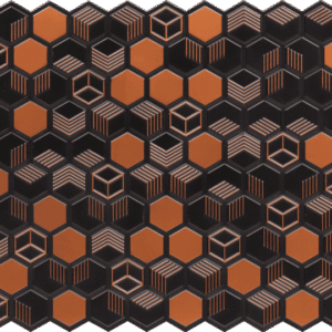 6003-Graphite Hive-Antique Copper-Glue Up