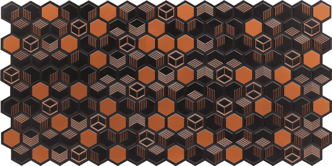 6003-Graphite Hive-Antique Copper-Glue Up