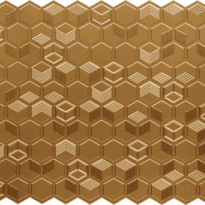 6003-Graphite Hive-Gold-Glue Up