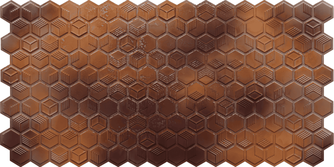 6003-Graphite Hive-Weathered Silver-Glue Up