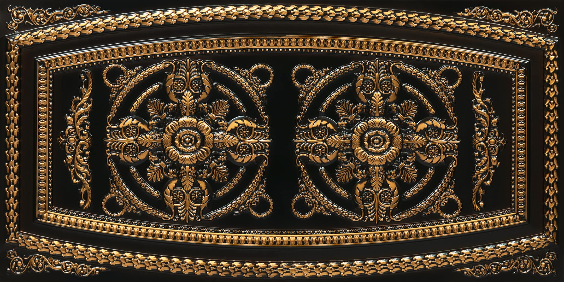 8272-Victorian Crest-Antique Gold-Glue Up