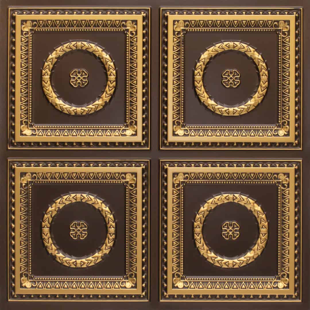 318-Laurel Rings-Antique Brass-Glue Up Only