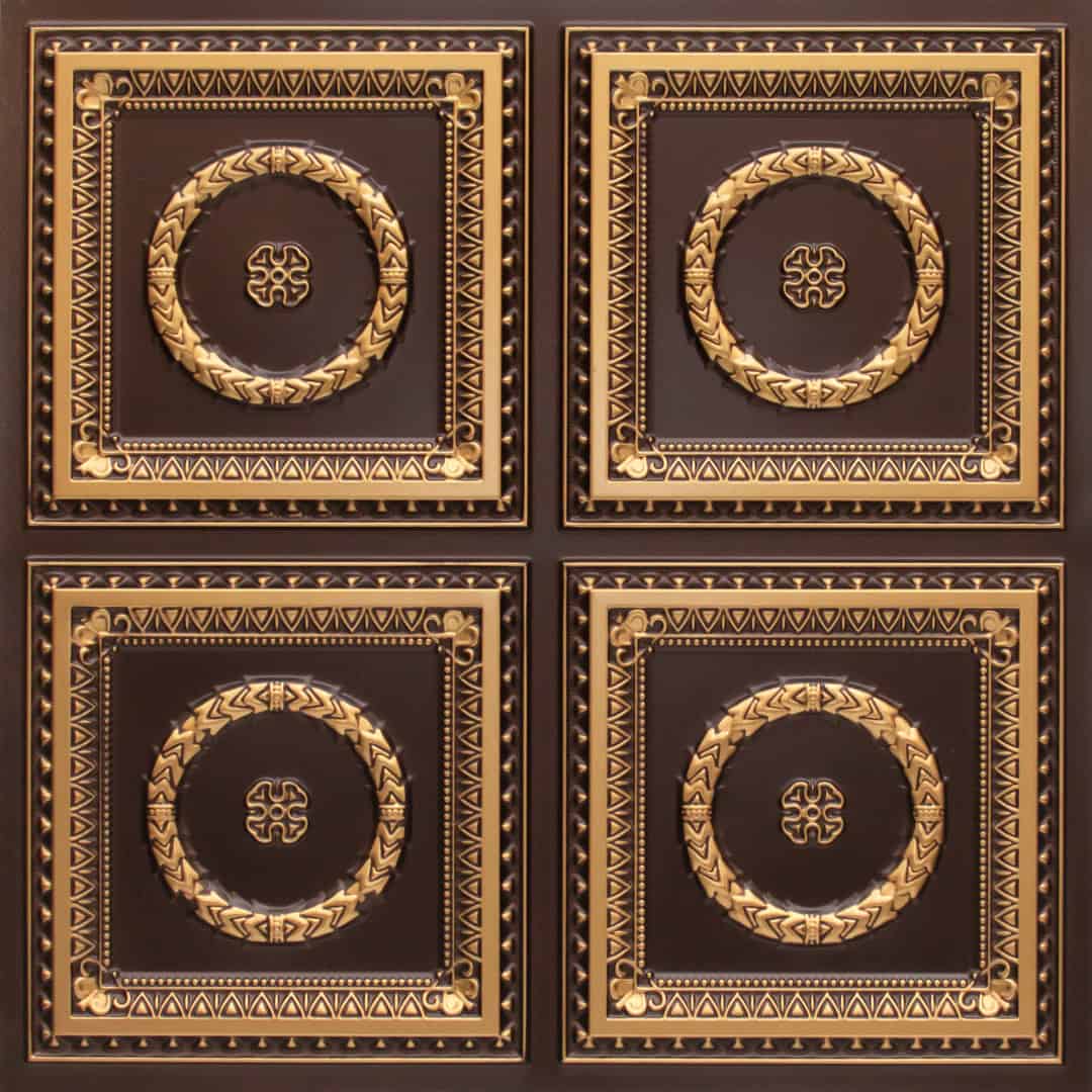 318-Laurel Rings-Antique Gold-Glue Up Only